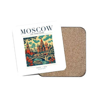 Thumbnail for MOSCOW - Poster - Coaster - White