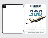 Thumbnail for Bombardier Challenger 300 design on white ipad tablet case