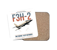 Thumbnail for F3H-2 Demon design on white 1 piece coaster