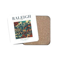 Thumbnail for RALEIGH - Poster - Coaster - White