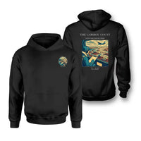 Thumbnail for VINTAGE G4198 - The Caribou Count - Double-Side Hoodie design on black double side