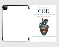 Thumbnail for Yellowstone Regional Airport (COD) design on white ipad tablet case