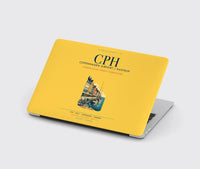 Thumbnail for Copenhagen Airport Kastrup (CPH) design on yellow MacBook case