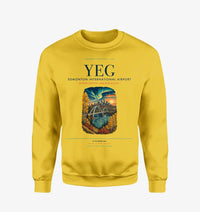 Thumbnail for Edmonton International Airport (YEG) design on yellow sweatshirt