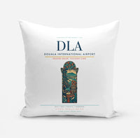 Thumbnail for Douala International Airport (DLA) design on white pillow