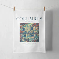 Thumbnail for COLUMBUS - Poster - Towel - White