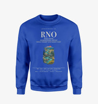 Thumbnail for Reno-Tahoe International Airport (RNO) design on blue sweatshirt