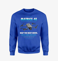 Thumbnail for DJI Matrice 4E design on blue sweatshirt