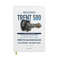 Thumbnail for TRENT 500 design on white notebook
