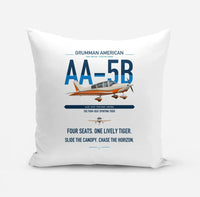 Thumbnail for Grumman American AA-5B Tiger design on white pillow