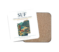 Thumbnail for Lamezia Terme International Airport (SUF) design on white 1 piece coaster