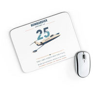 Thumbnail for Bombardier Learjet 25 design on white rectangle mouse pad