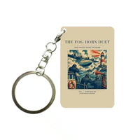 Thumbnail for VINTAGE G4437 - The Fog Horn Duet - Designed Key Chain design on beige