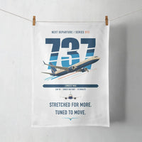 Thumbnail for Boeing 737 MAX 10 design on white towel