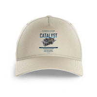Thumbnail for CATALYST design on beige printed hat