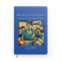 Thumbnail for VINTAGE G4292 - The Great Circle Proof - Designed Notebooks design on blue