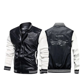 How Planes Fly Stylish Leather Bomber Jackets