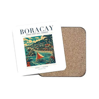 Thumbnail for BORACAY - Poster - Coaster - White