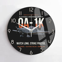 Thumbnail for OA-1K Skyraider II Armed Overwatch design on black no frame wall clock
