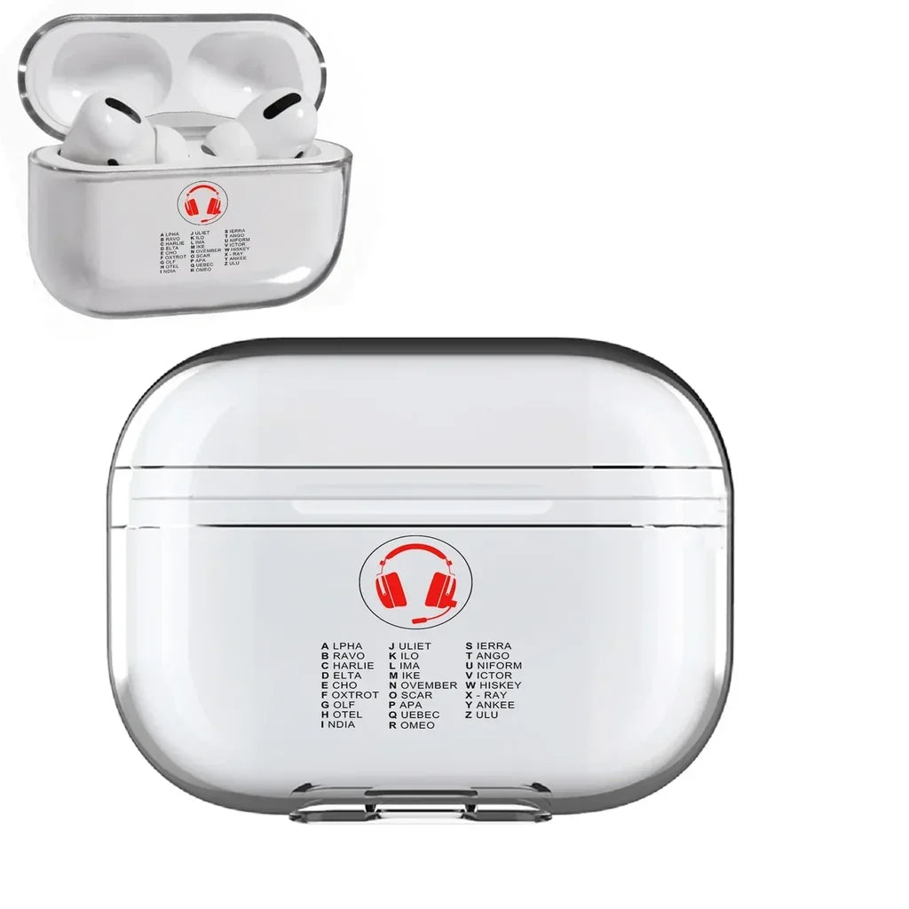 Aviation Alphabet 3 AirPods Pro transparent case - Normal