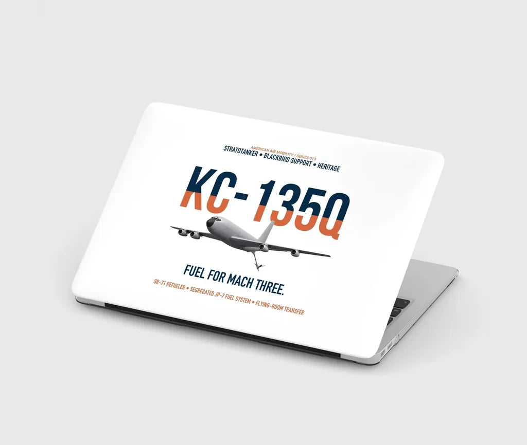 KC-135Q Blackbird Tanker design on white MacBook case