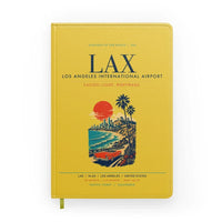 Thumbnail for Los Angeles International Airport (LAX) design on yellow notebook