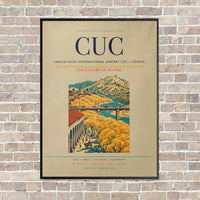 Thumbnail for Camilo Daza International Airport CUC — Cúcuta vertical canvas print - framed - beige background