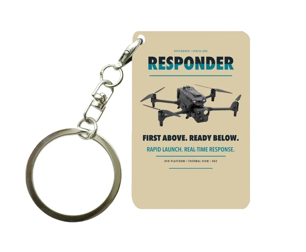 BRINC Responder Key Chain design on beige key chain