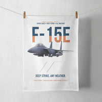 Thumbnail for F-15E Strike Eagle Deep Strike Any Weather design on white towel