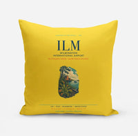 Thumbnail for Wilmington International Airport (ILM) design on yellow pillow