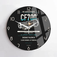 Thumbnail for CF700 design on black no frame wall clock