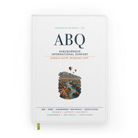 Thumbnail for Albuquerque International Sunport (ABQ) design on white notebook