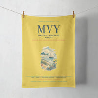Thumbnail for Martha's Vineyard Airport (MVY) design on yellow towel