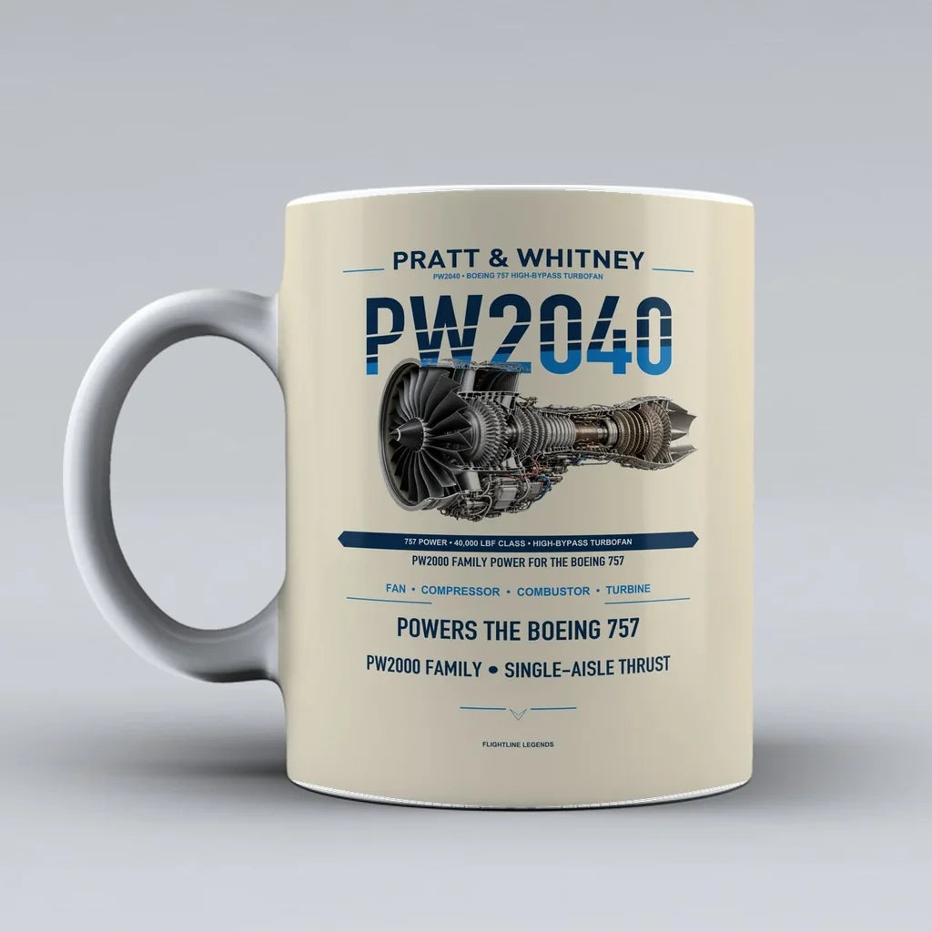 Mug design on beige pw2040