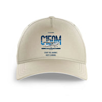 Thumbnail for Cessna 150M design on beige printed hat