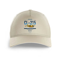 Thumbnail for Canadair CL-215 design on beige printed hat