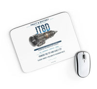 Thumbnail for JT8D design on white rectangle mouse pad