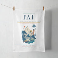 Thumbnail for Jay Prakash Narayan International Airport (PAT) design on white towel