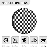 Thumbnail for Black & White Boxes 2 Tire Cover - view 2