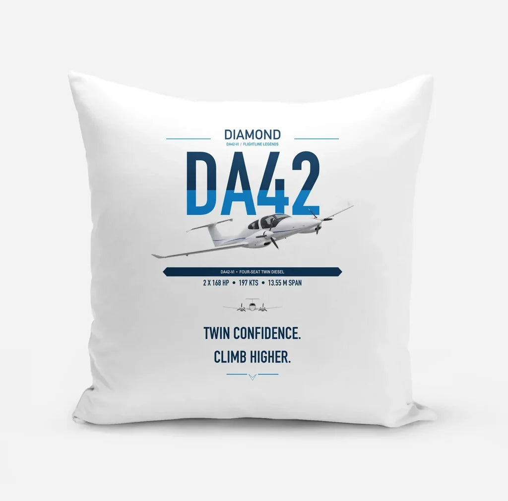 Diamond DA42-VI design on white pillow