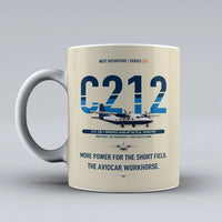 Thumbnail for C-212-200 Aviocar Mug design on beige casa