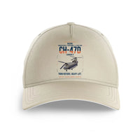 Thumbnail for Boeing CH-47D design on beige printed hat