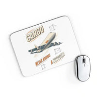 Thumbnail for Cargo Never Knows A Border design on white rectangle mouse pad