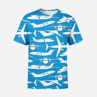 Thumbnail for Big Airplanes 3D T-Shirt - view 2
