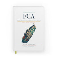 Thumbnail for Glacier Park International Airport (FCA) design on white notebook