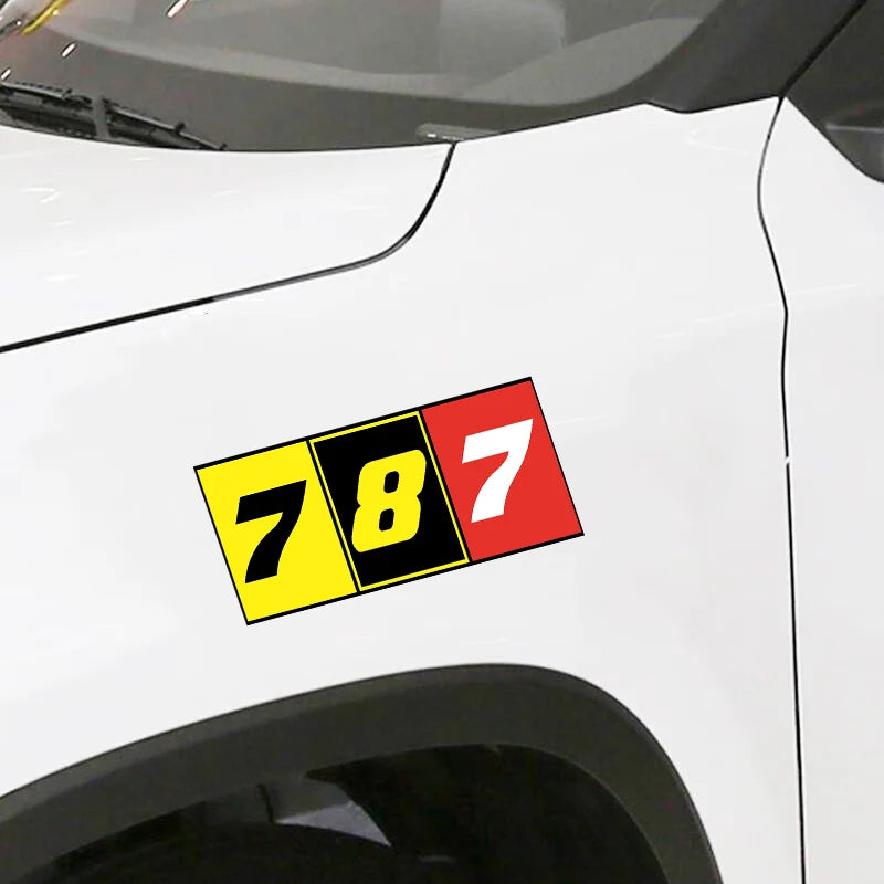 Boeing 787 Car Sticker - view 2
