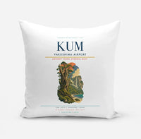 Thumbnail for Yakushima Airport (KUM) design on white pillow
