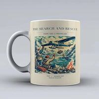 Thumbnail for VINTAGE G4052 - The Search And Rescue - Ceramic Mug design on beige