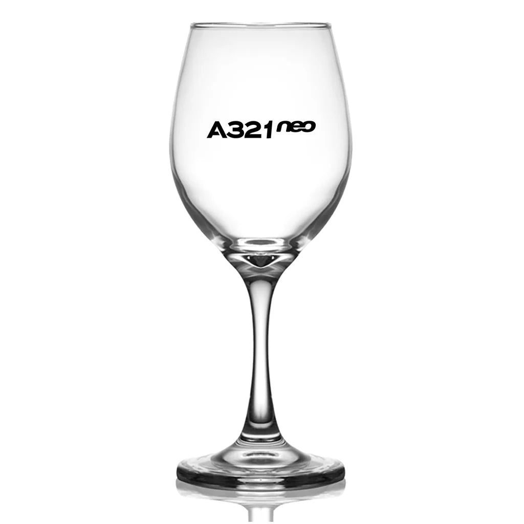 Customisable Airbus A321 Wine Glass - view 2