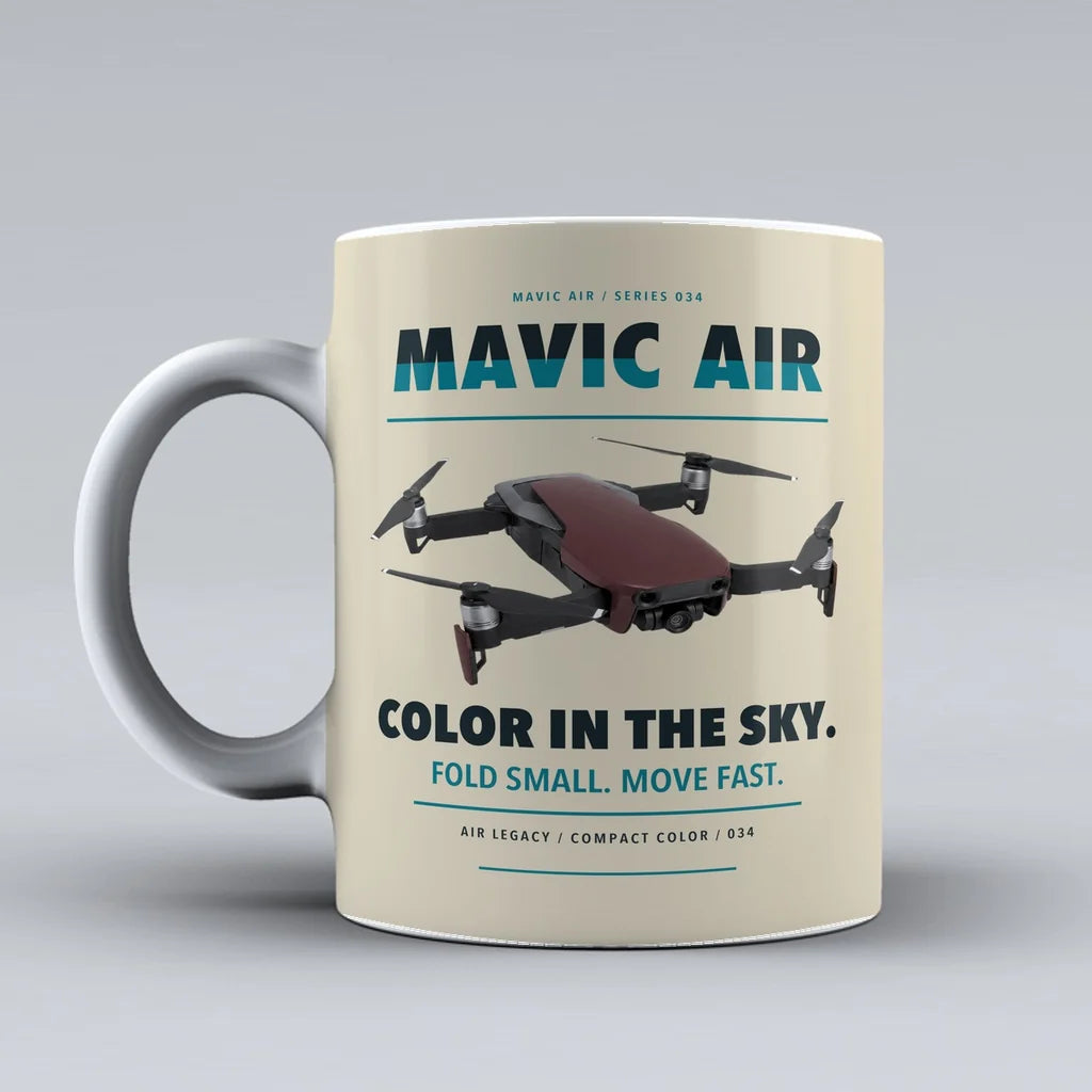 Mavic Air Mug design on beige dji